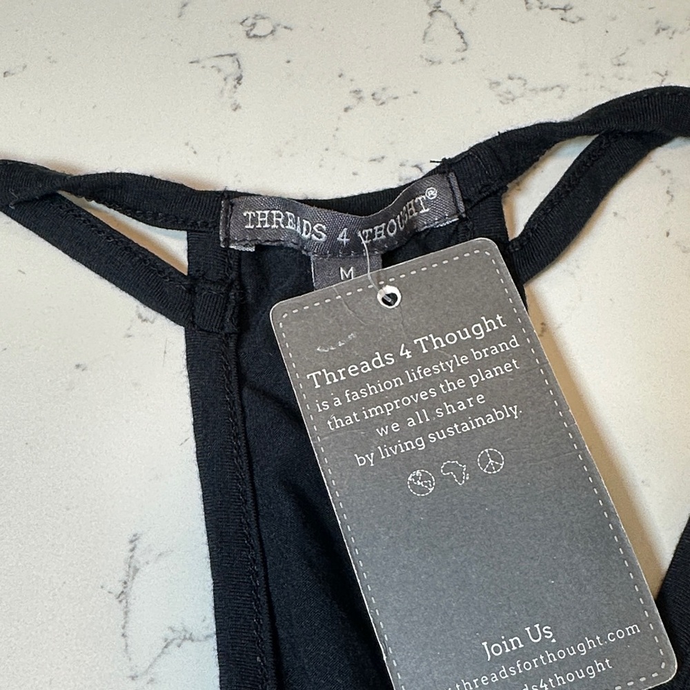 Threads 4 Thought Black Racerback Mini Dress - Picture 5 of 8